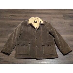 Envoy The Now Jacket‎ Corduroy Sherpa Lined Western Style Brown Mens L READ